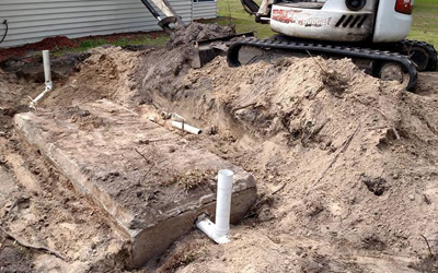 Repaired Septic Tank